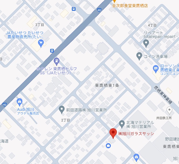 旭川ガラスサッシマップ